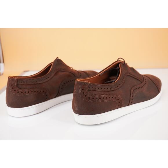 Allen Edmonds Strand Cap Toe Brown Suede Oxford Sneaker SZ 11 New $325 main image 11